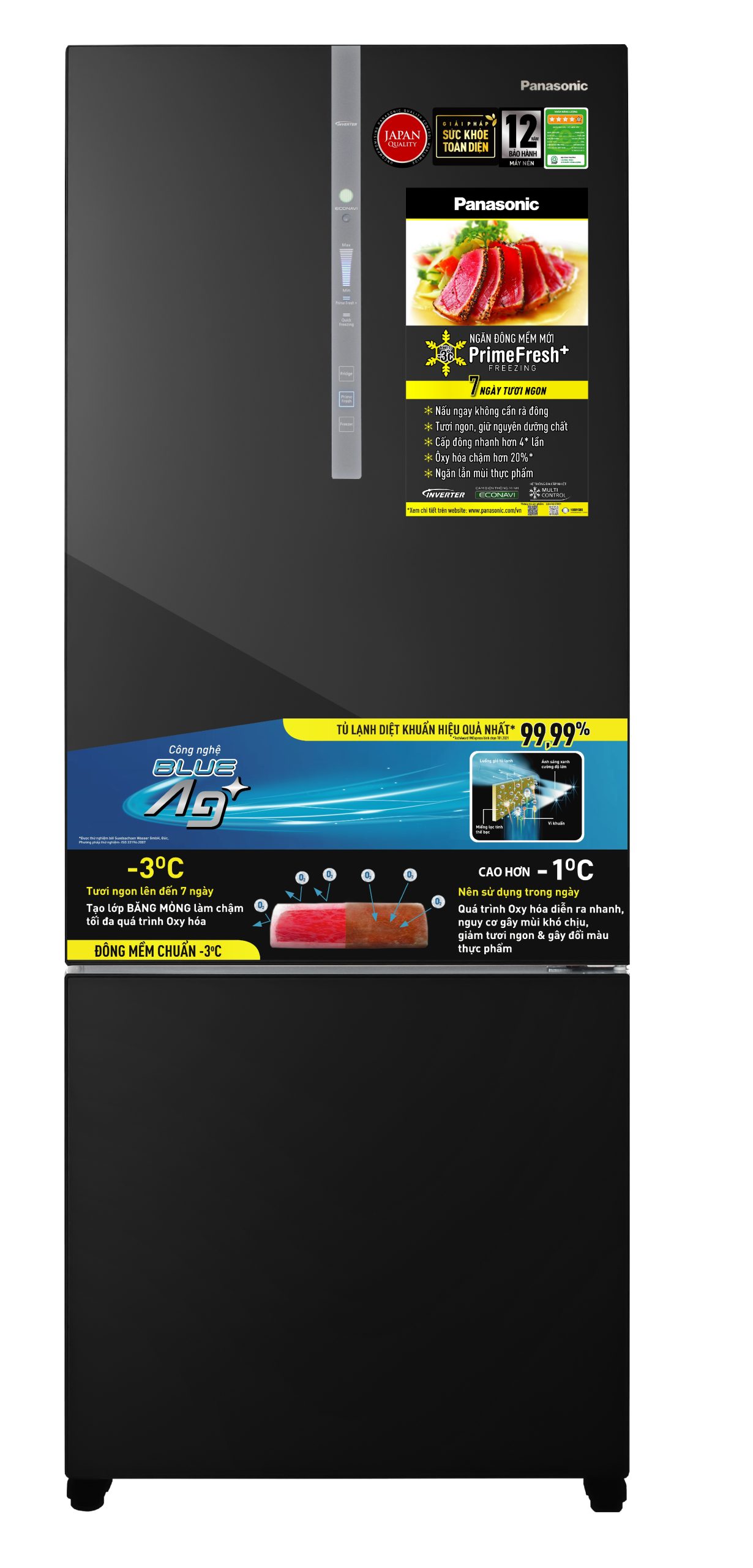 Tủ Lạnh PANASONIC NR-BX471WGKV Inverter 420 lít - Ảnh 3