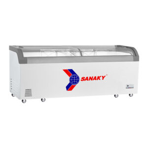 Tủ đông Sanaky kính cong dàn lạnh nhôm TD.VH1008KA