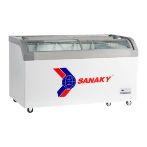 Tủ đông Sanaky kính cong dàn lạnh nhôm TD.VH888KA
