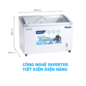Tủ Đông 280L Hòa Phát HSF-AD8280.C1 Công Nghệ Inverter, 1 Ngăn 2 Cửa Lùa