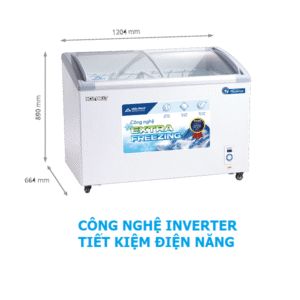 Tủ Đông 357L Hòa Phát HSF-AD8357.C1 Công Nghệ Inverter, 1 Ngăn 2 Cửa