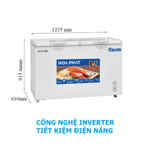 Tủ Đông Mát 245L Hòa Phát HPF-BD8245 Công Nghệ Inverter, 2 Ngăn 2 Cánh