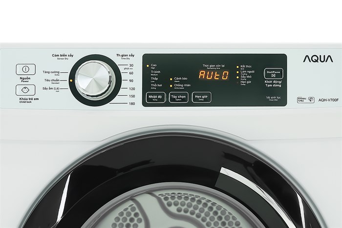 Máy sấy thông hơi Aqua 7 kg AQH-V700FW - Ảnh 4