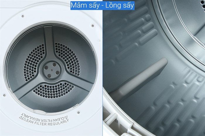 Máy sấy thông hơi Aqua 7 kg AQH-V700FW - Ảnh 7