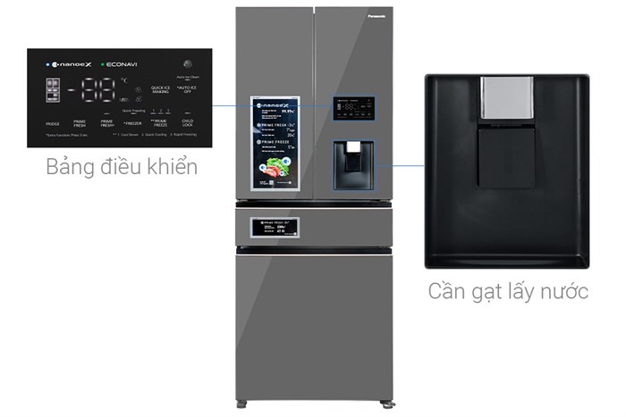 Tủ Lạnh Panasonic NR-YW590YMMV Inverter 540 Lít