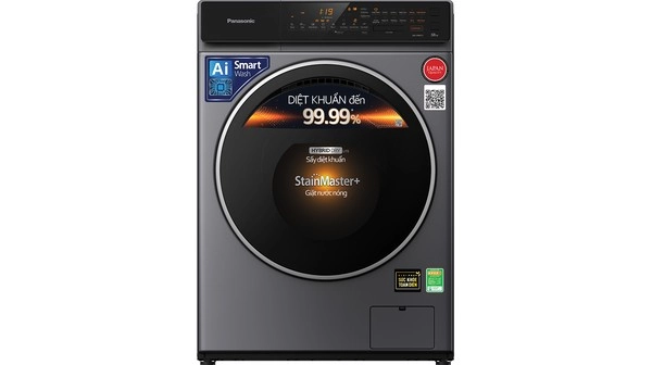 Máy giặt lồng ngang Panasonic Inverter 9Kg NA-V90FC1LVT