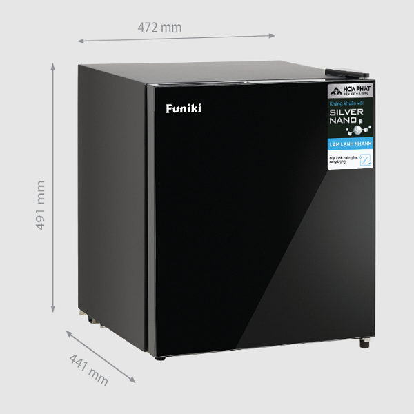 Tủ lạnh cánh kính 46 lít Funiki HR-S646GB